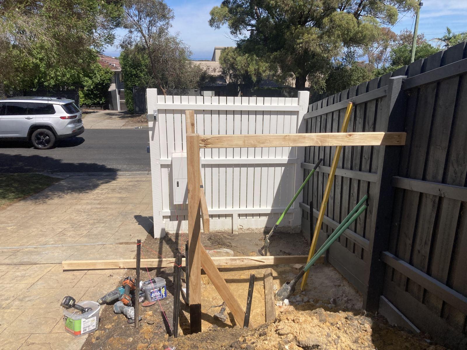 Fencing project in Mount Martha