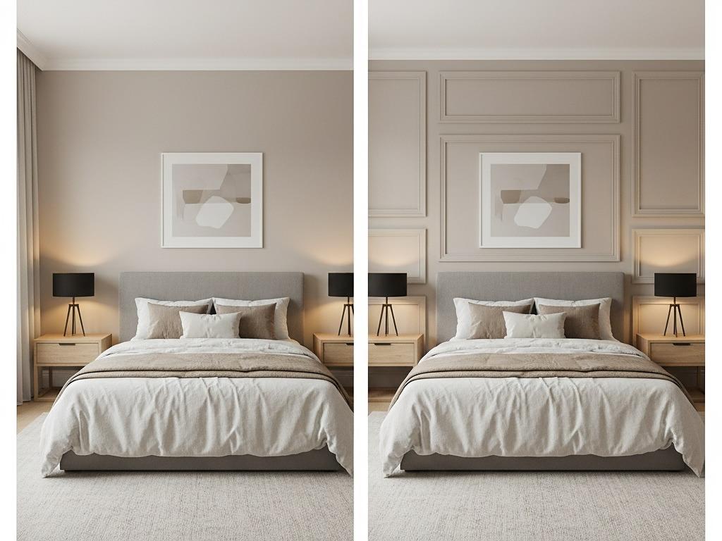 Bedroom wall panelling in Glen Iris